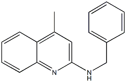 4-methyl-N-(phenylmethyl)quinolin-2-amine Struktur