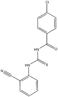 N-(4-chlorobenzoyl)-N'-(2-cyanophenyl)thiourea