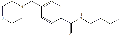 N-butyl-4-(4-morpholinylmethyl)benzamide 结构式