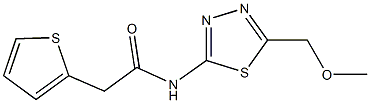  N-[5-(methoxymethyl)-1,3,4-thiadiazol-2-yl]-2-thien-2-ylacetamide