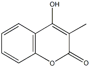 4-hydroxy-3-methyl-2H-chromen-2-one,,结构式