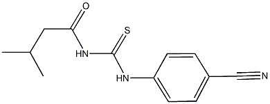 N-(4-cyanophenyl)-N'-(3-methylbutanoyl)thiourea Structure