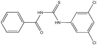 N-benzoyl-N'-(3,5-dichlorophenyl)thiourea,,结构式