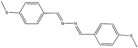 4-(methylsulfanyl)benzaldehyde [4-(methylsulfanyl)benzylidene]hydrazone 结构式