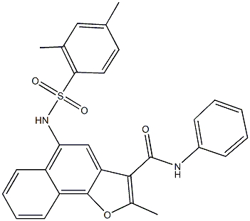 5-{[(2,4-dimethylphenyl)sulfonyl]amino}-2-methyl-N-phenylnaphtho[1,2-b]furan-3-carboxamide