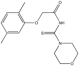 2-(2,5-dimethylphenoxy)-N-(4-morpholinylcarbothioyl)acetamide|