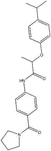 2-(4-isopropylphenoxy)-N-[4-(1-pyrrolidinylcarbonyl)phenyl]propanamide