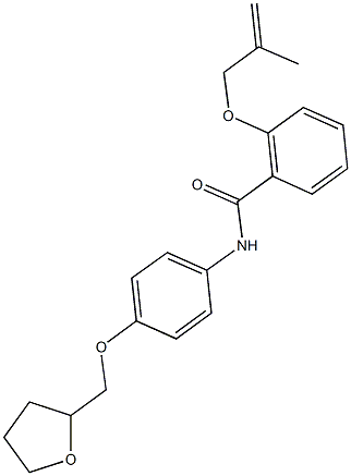 2-[(2-methyl-2-propenyl)oxy]-N-[4-(tetrahydro-2-furanylmethoxy)phenyl]benzamide,,结构式