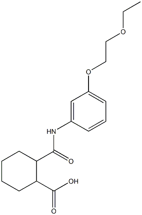 2-{[3-(2-ethoxyethoxy)anilino]carbonyl}cyclohexanecarboxylic acid,,结构式