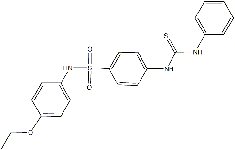 4-[(anilinocarbothioyl)amino]-N-(4-ethoxyphenyl)benzenesulfonamide,,结构式