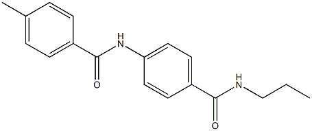  4-methyl-N-{4-[(propylamino)carbonyl]phenyl}benzamide
