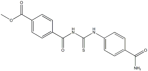 methyl 4-[({[4-(aminocarbonyl)anilino]carbothioyl}amino)carbonyl]benzoate