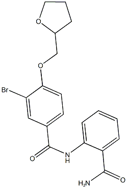 N-[2-(aminocarbonyl)phenyl]-3-bromo-4-(tetrahydro-2-furanylmethoxy)benzamide