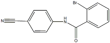 2-bromo-N-(4-cyanophenyl)benzamide Struktur