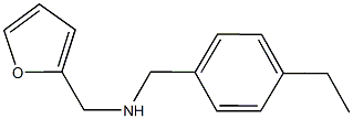 N-(4-ethylbenzyl)-N-(2-furylmethyl)amine Structure