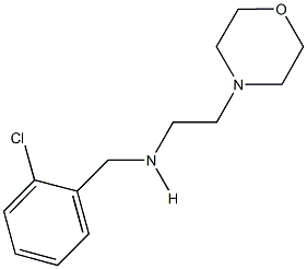 N-(2-chlorobenzyl)-N-[2-(4-morpholinyl)ethyl]amine,,结构式