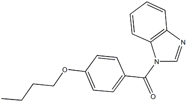 4-(1H-benzimidazol-1-ylcarbonyl)phenyl butyl ether,,结构式