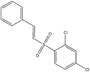 2,4-dichlorophenyl 2-phenylvinyl sulfone,,结构式