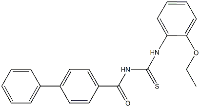 N-([1,1'-biphenyl]-4-ylcarbonyl)-N'-(2-ethoxyphenyl)thiourea Structure