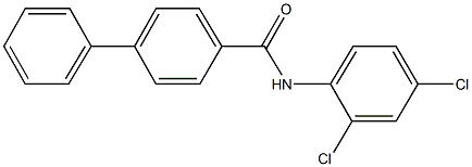 N-(2,4-dichlorophenyl)[1,1'-biphenyl]-4-carboxamide Struktur