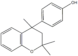 4-(2,2,4-trimethyl-3,4-dihydro-2H-chromen-4-yl)phenol 结构式