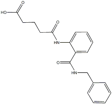 5-{2-[(benzylamino)carbonyl]anilino}-5-oxopentanoic acid|