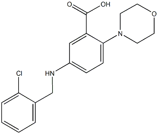 5-[(2-chlorobenzyl)amino]-2-(4-morpholinyl)benzoic acid