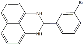 2-(3-bromophenyl)-2,3-dihydro-1H-perimidine,,结构式