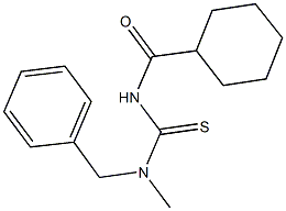 N-benzyl-N'-(cyclohexylcarbonyl)-N-methylthiourea 结构式