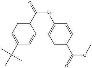 methyl 4-[(4-tert-butylbenzoyl)amino]benzoate,,结构式