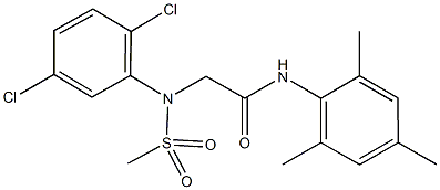 2-[2,5-dichloro(methylsulfonyl)anilino]-N-mesitylacetamide,,结构式