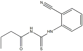 N-butyryl-N'-(2-cyanophenyl)thiourea 化学構造式