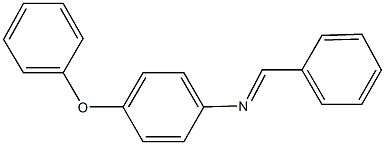 N-benzylidene-4-phenoxyaniline Structure