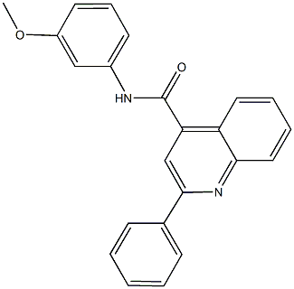 N-(3-methoxyphenyl)-2-phenyl-4-quinolinecarboxamide Structure