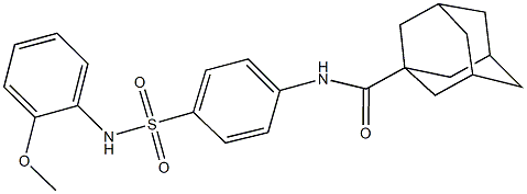 N-{4-[(2-methoxyanilino)sulfonyl]phenyl}-1-adamantanecarboxamide