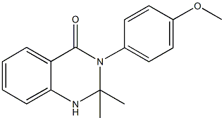 3-(4-methoxyphenyl)-2,2-dimethyl-2,3-dihydro-4(1H)-quinazolinone Structure