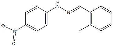 2-methylbenzaldehyde {4-nitrophenyl}hydrazone,,结构式