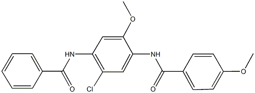 N-[4-(benzoylamino)-5-chloro-2-methoxyphenyl]-4-methoxybenzamide Structure