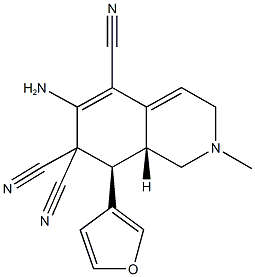 6-amino-8-(3-furyl)-2-methyl-2,3,8,8a-tetrahydro-5,7,7(1H)-isoquinolinetricarbonitrile