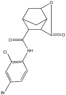N-(4-bromo-2-chlorophenyl)-5-oxo-4-oxatricyclo[4.2.1.0~3,7~]nonane-9-carboxamide Structure