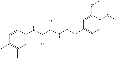 N~1~-[2-(3,4-dimethoxyphenyl)ethyl]-N~2~-(3,4-dimethylphenyl)ethanediamide,,结构式