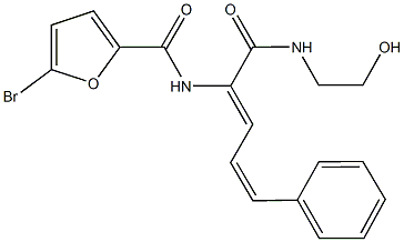 5-bromo-N-(1-{[(2-hydroxyethyl)amino]carbonyl}-4-phenyl-1,3-butadienyl)-2-furamide