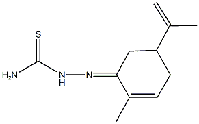 5-isopropenyl-2-methylcyclohex-2-en-1-one thiosemicarbazone Structure