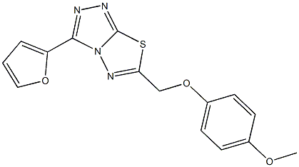 3-(2-furyl)-6-[(4-methoxyphenoxy)methyl][1,2,4]triazolo[3,4-b][1,3,4]thiadiazole|