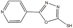 5-(4-pyridinyl)-1,3,4-oxadiazole-2(3H)-thione 结构式