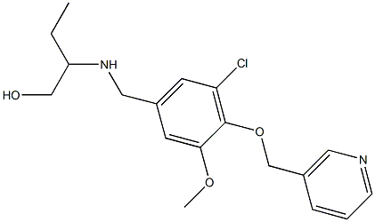 2-{[3-chloro-5-methoxy-4-(3-pyridinylmethoxy)benzyl]amino}-1-butanol