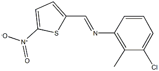  3-chloro-2-methyl-N-[(5-nitro-2-thienyl)methylene]aniline