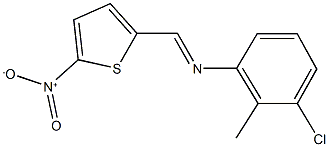 3-chloro-2-methyl-N-[(5-nitro-2-thienyl)methylene]aniline