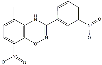 8-nitro-3-{3-nitrophenyl}-5-methyl-4H-1,2,4-benzoxadiazine Structure