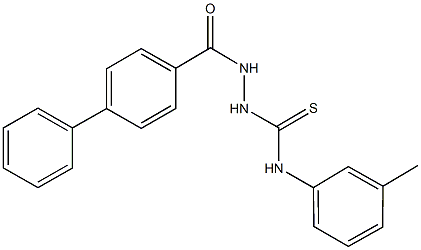 2-([1,1'-biphenyl]-4-ylcarbonyl)-N-(3-methylphenyl)hydrazinecarbothioamide